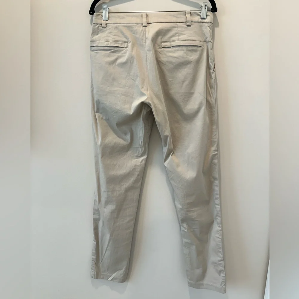 Lululemon Commission Pant Classic Swift Cotton Casual Birch Beige Tan Khaki 30”